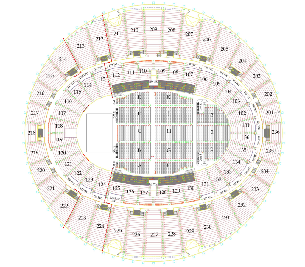 the forum seating chart rows