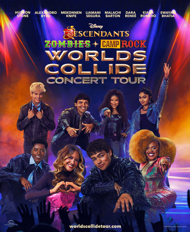 DISNEY DESCENDANTS, ZOMBIES & CAMP ROCK: WORLDS COLLIDE CONCERT TOUR 